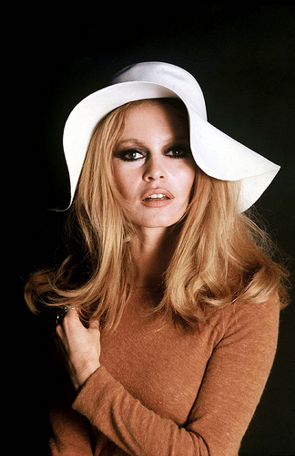 Brigitte Bardot is wearing a